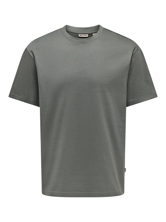 ONLY & SONS Fred Life RLS SS T-shirt - Castor Grey